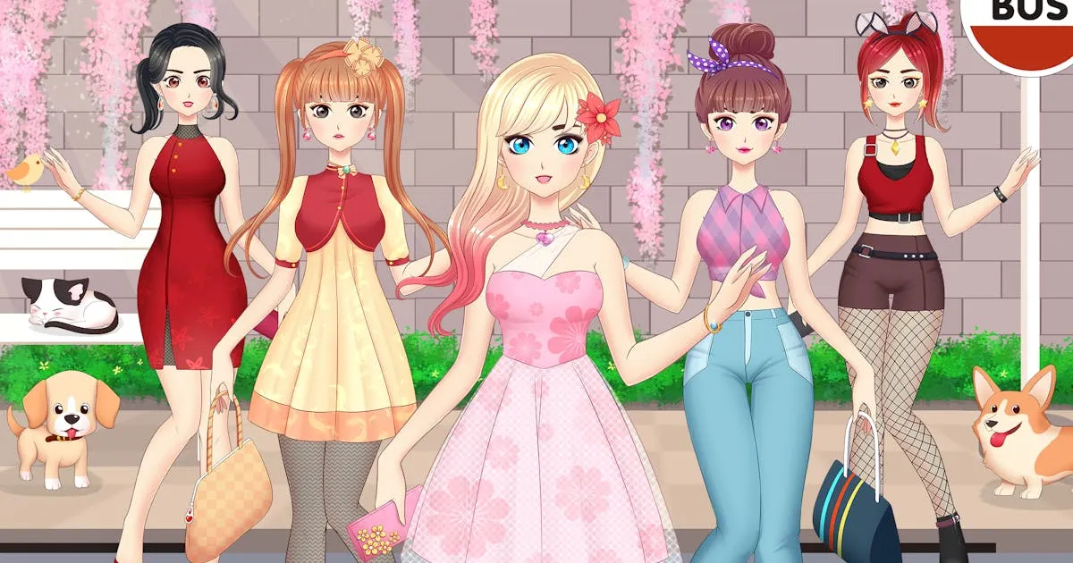 Anime Girls Dress Up Games