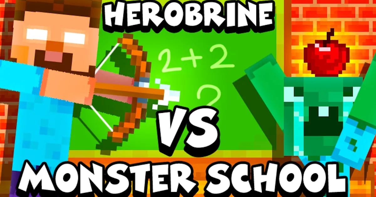 Herobrine vs Monster School