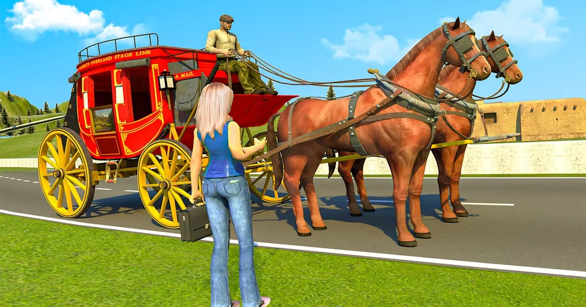 Horse Cart Transport Taxi Game