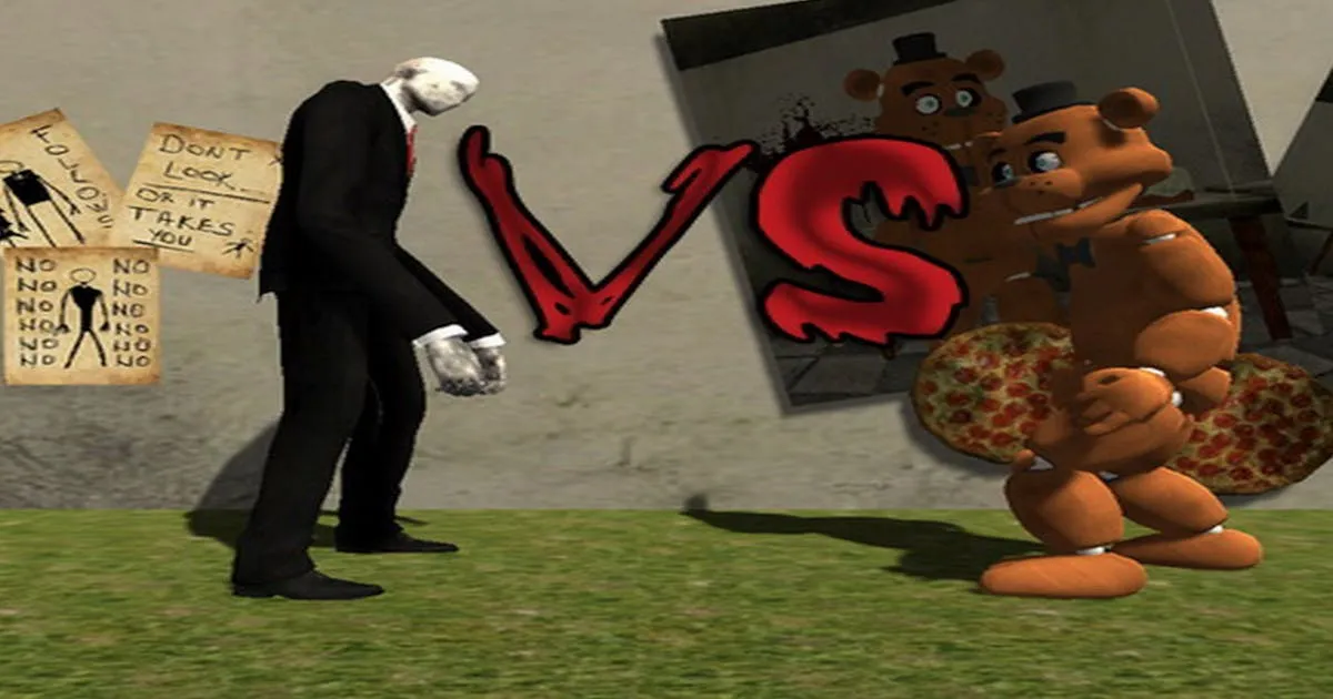 Slenderman VS Freddy The Fazbear