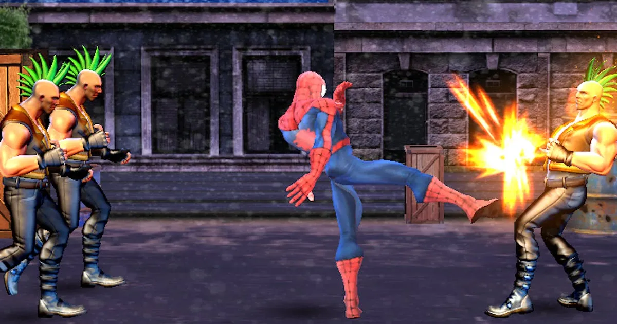 Spider Hero Street Fight