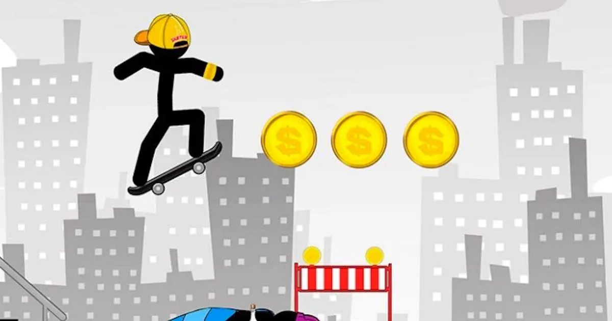 Stickman Skate: 360 Epic City