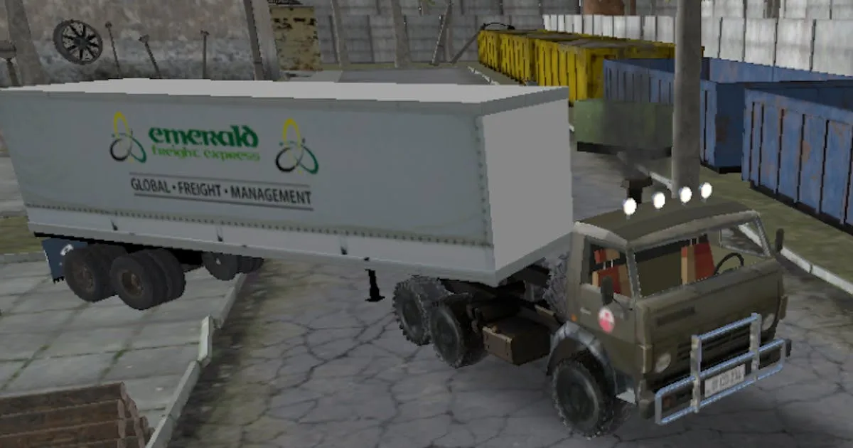 Russian Kamaz Truck Driver