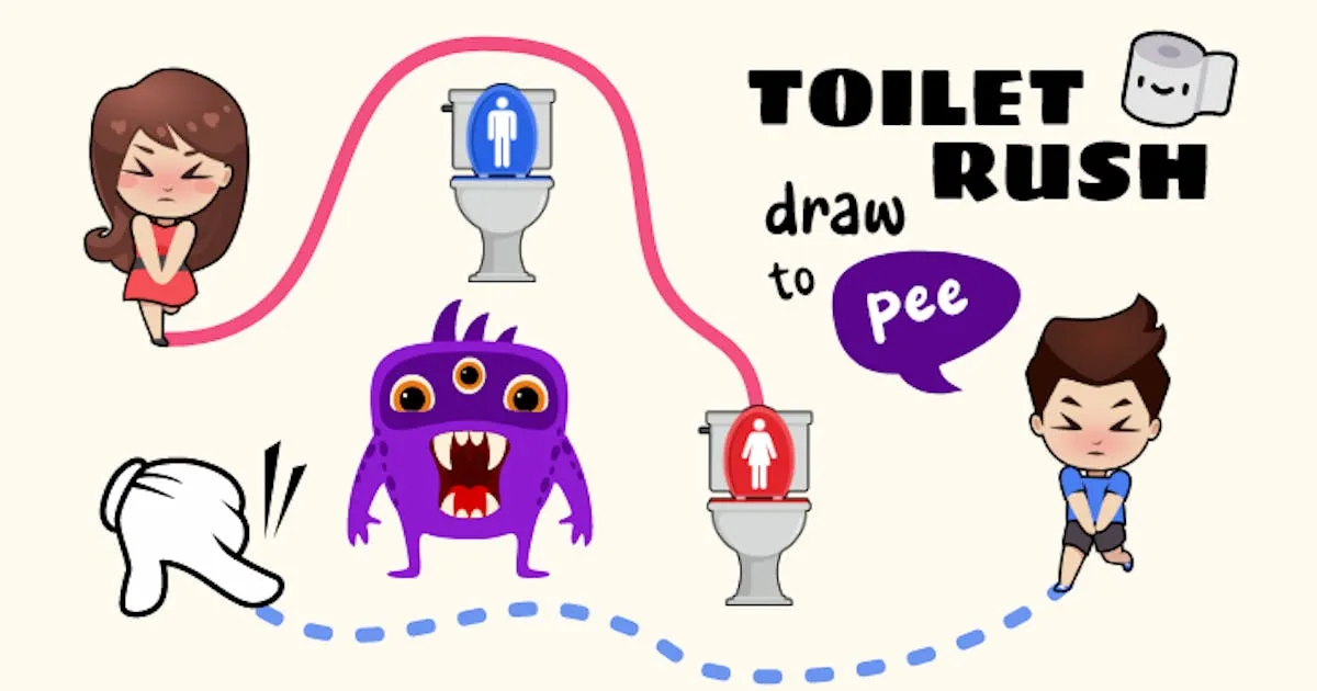 Toilet Rush - Draw Puzzle