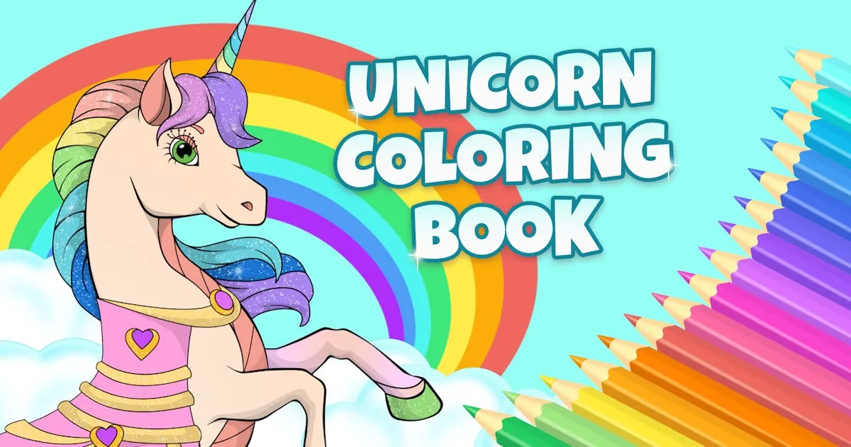 Unicorn Dress Up Coloring Book